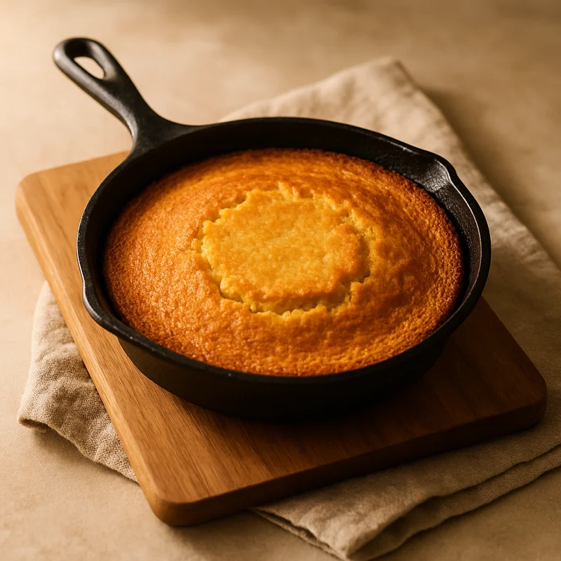 Cast iron cornbread
